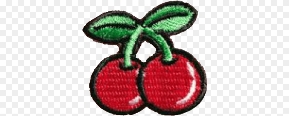 Cherry Clipart Frout Cherry Embroidered Patch Pins, Food, Fruit, Plant, Produce Free Png Download