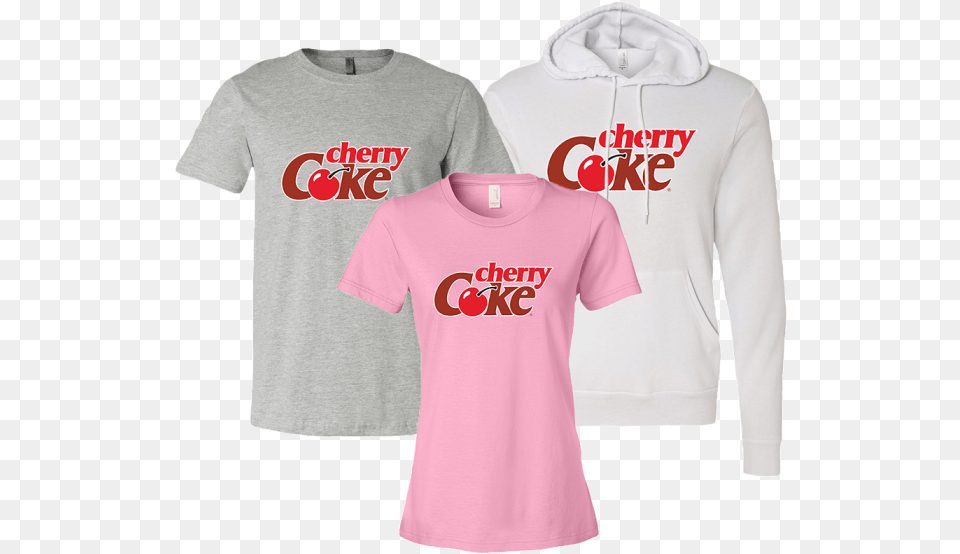 Cherry Coke Logo Short Sleeve, Clothing, Knitwear, Sweater, Sweatshirt Png