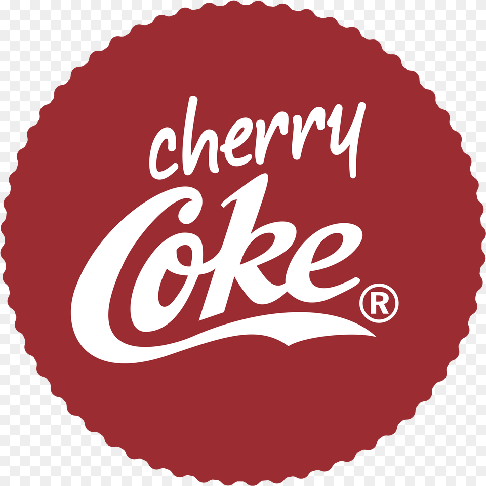 Cherry Coke Logo Transparent Cherry Coke Logo, Beverage, Soda, Face, Head Free Png