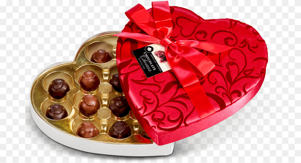 Cherry Cordials Heart, Chocolate, Dessert, Food Free Transparent Png