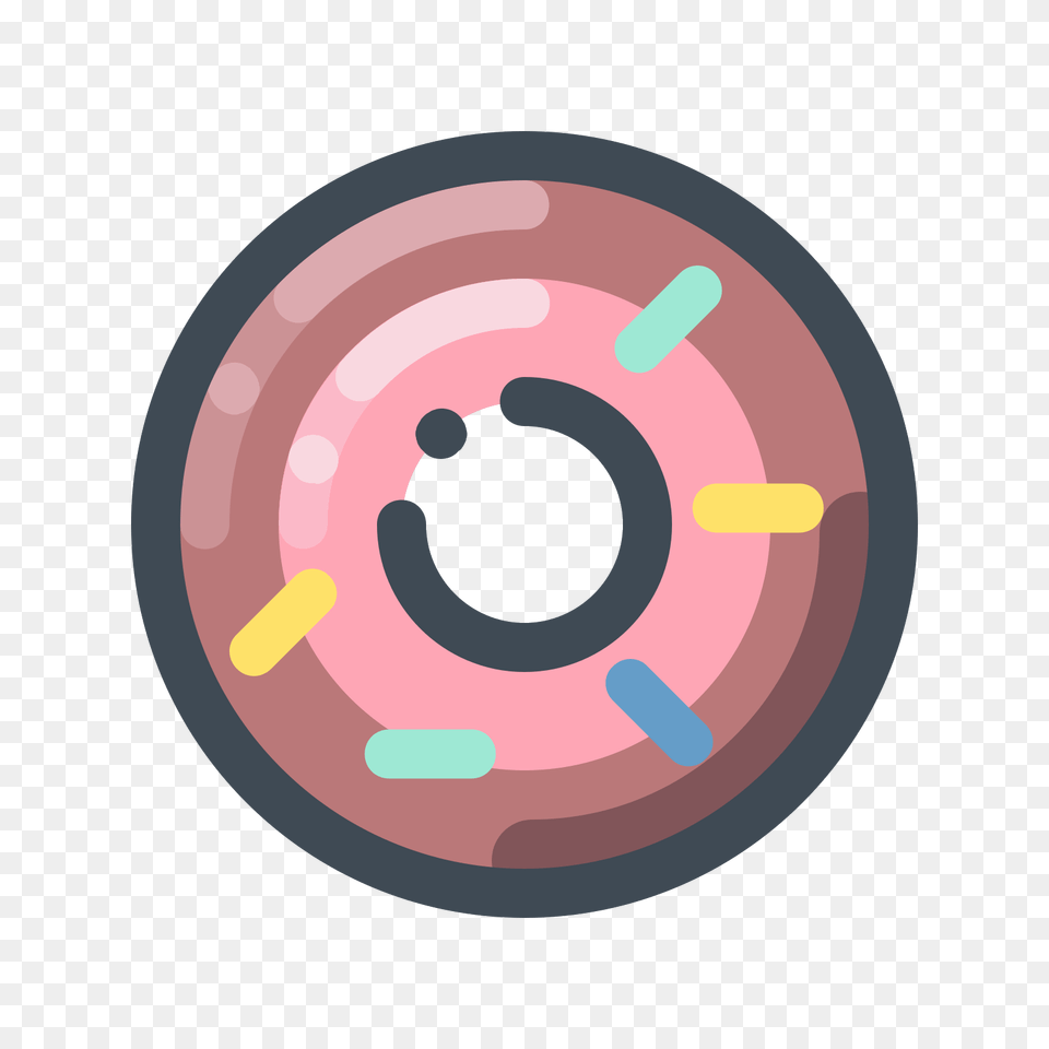 Cherry Donut Icon, Food, Sweets, Disk Png