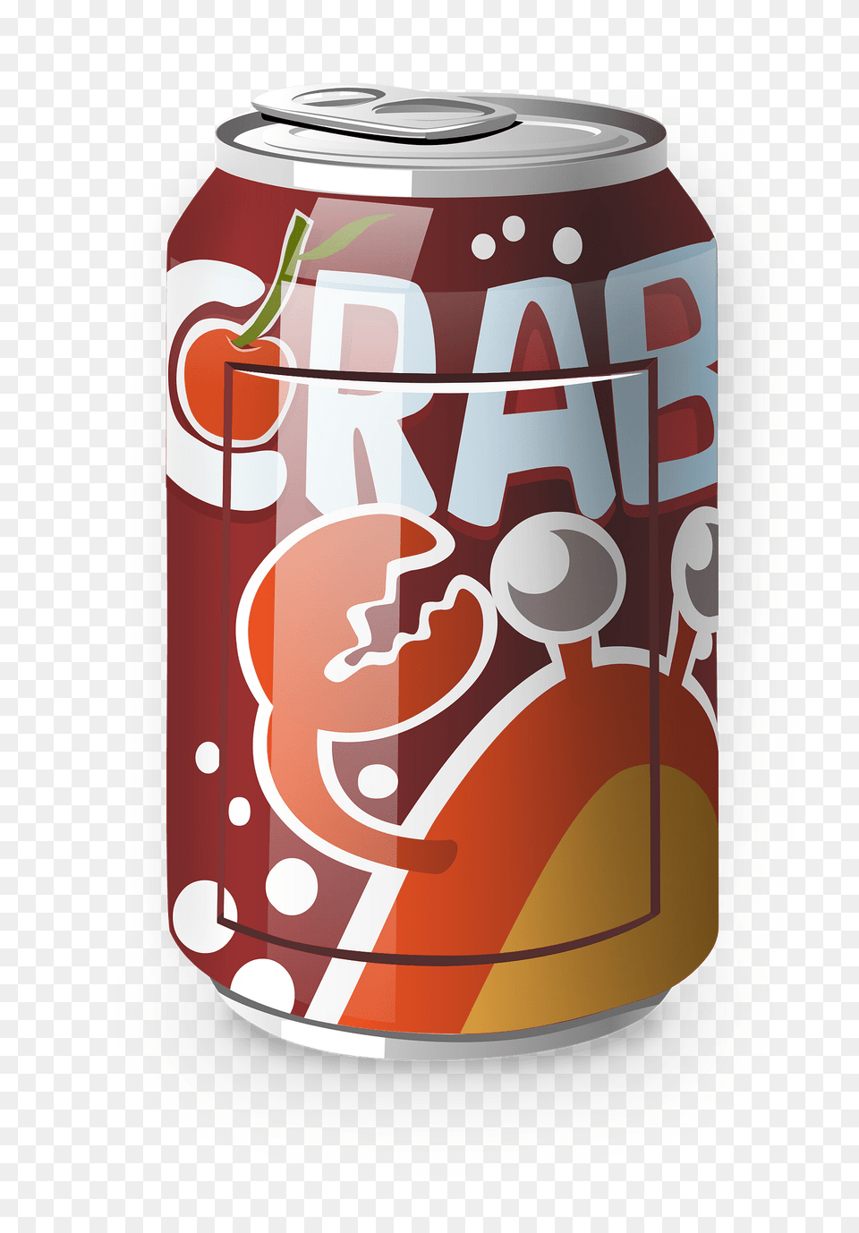 Cherry Drink Can Clipart, Tin, Beverage, Soda, Coke Png