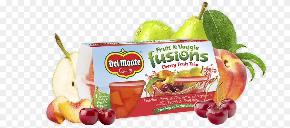 Cherry Fruit Trio Del Fusions Del Monte Foods Inc, Food, Plant, Produce, Peach Png Image