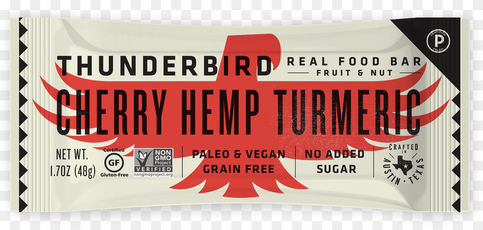 Cherry Hemp Turmeric Thunderbird Bars, Paper, Text, Scoreboard Png Image