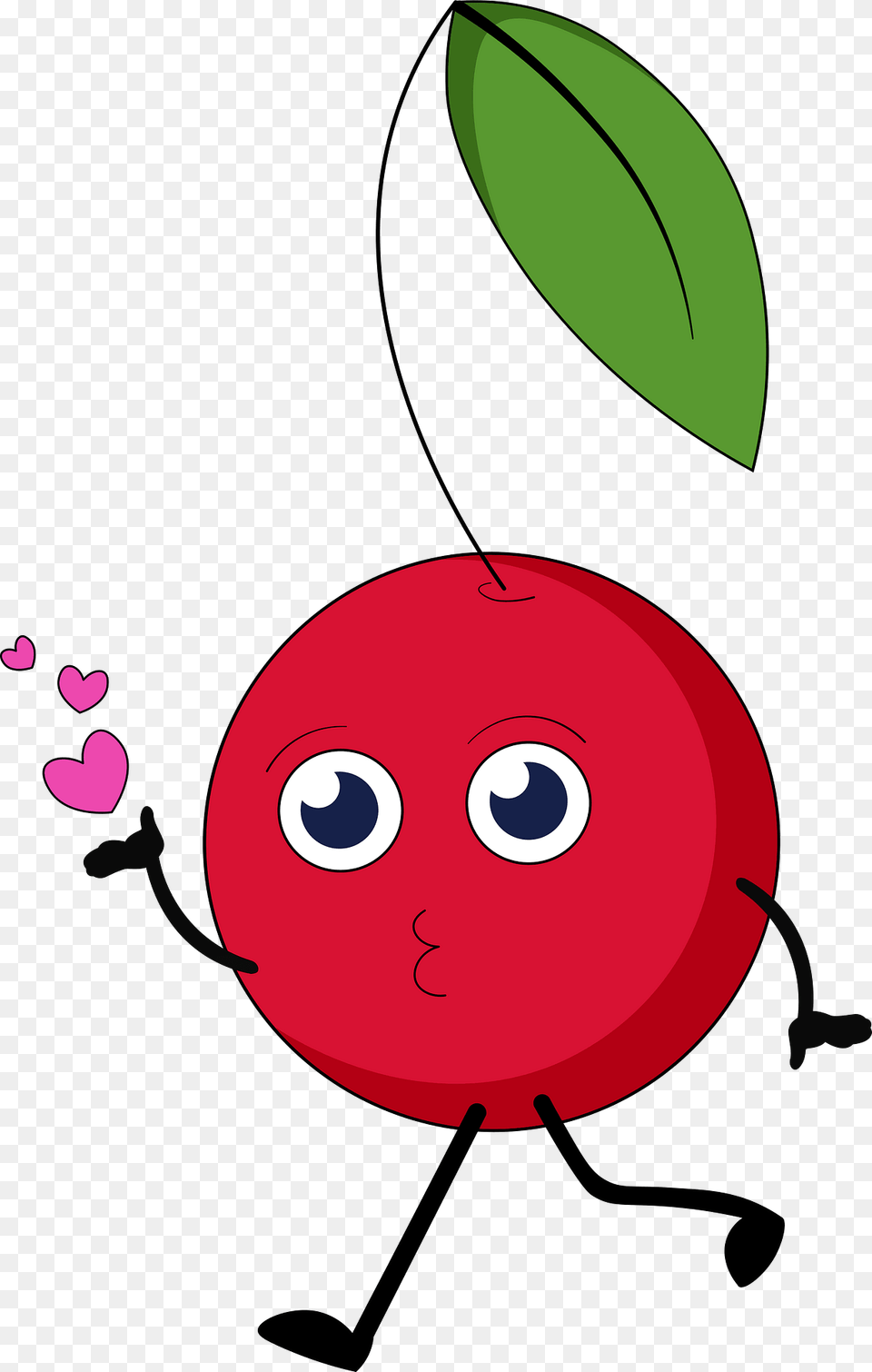 Cherry In Love Clipart, Food, Fruit, Plant, Produce Png Image