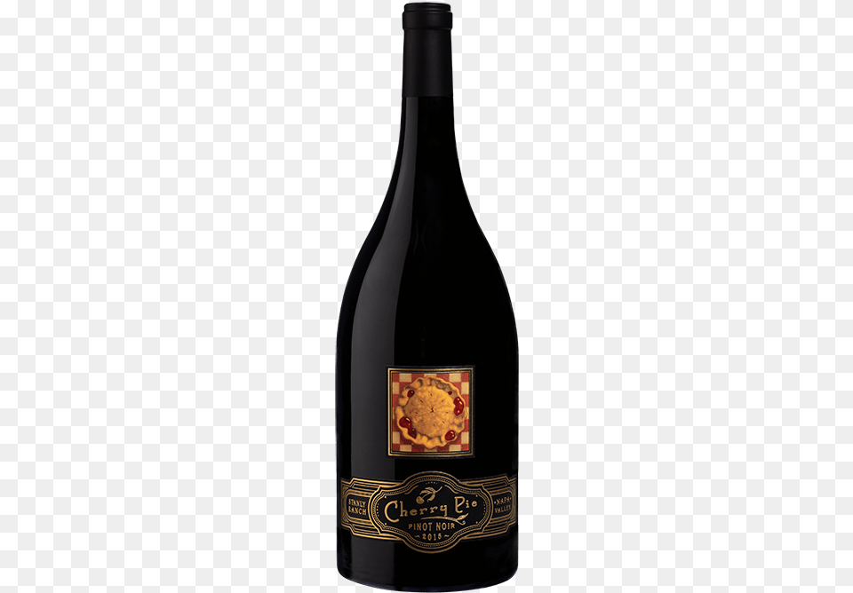 Cherry Pie Stanly Ranch Pinot Noir Napa Valley 2013, Alcohol, Beer, Beverage, Bottle Png