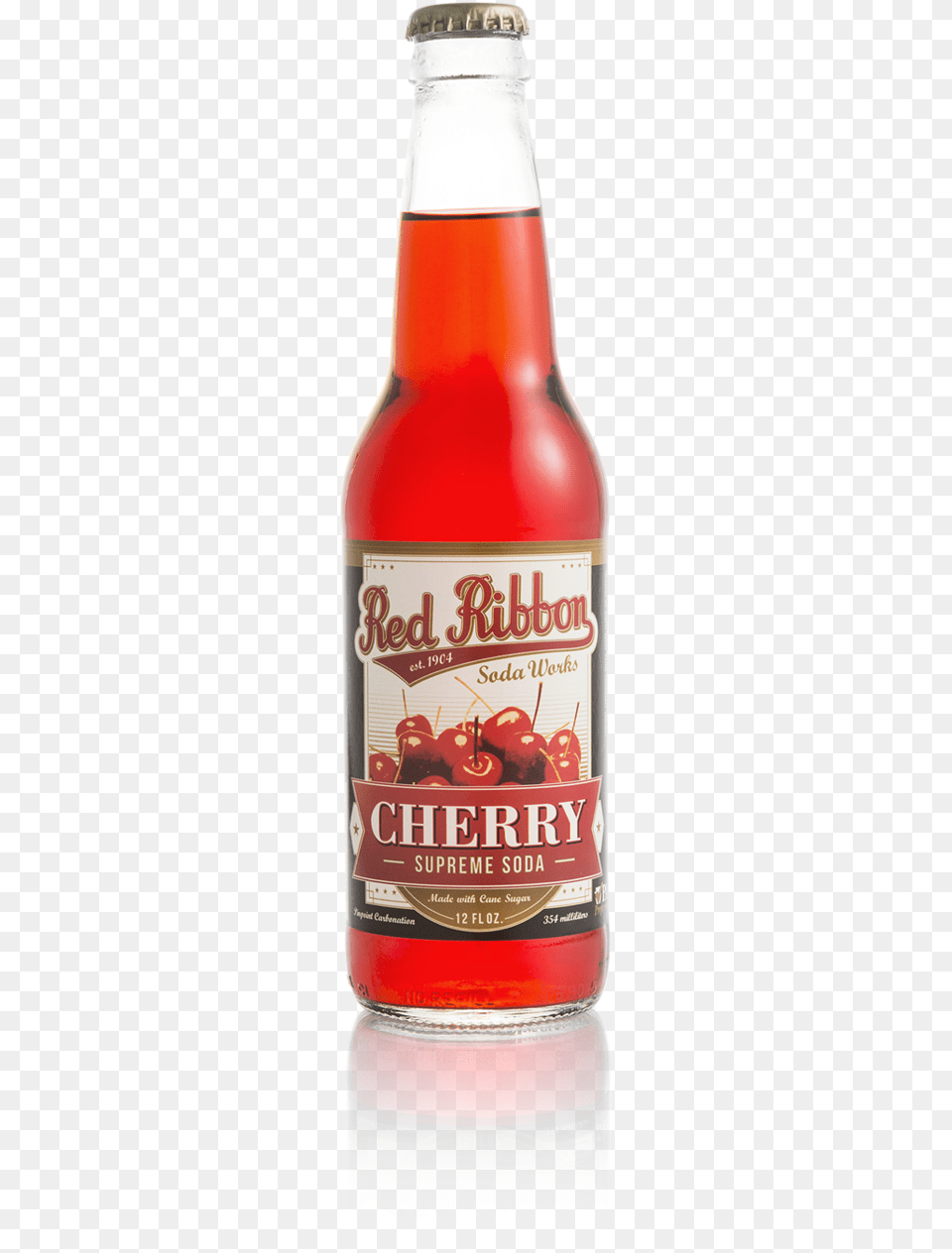Cherry Supreme Soda Natrona Bottling Company Root Beer, Alcohol, Beverage, Bottle, Food Png Image