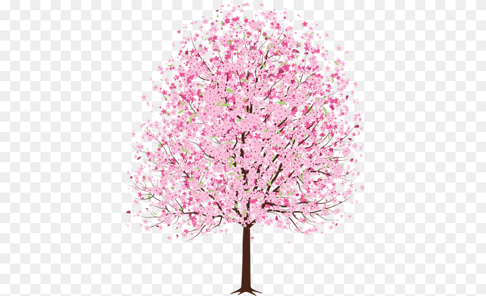 Cherry Tree Clipart Anime Cherry Blossom Arvore De Cerejeira Desenho, Flower, Plant, Cherry Blossom Free Png