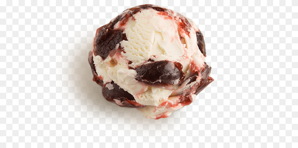 Cherry Vanilla Ice Cream Scooped Vanilla Ice Cream, Dessert, Food, Ice Cream, Soft Serve Ice Cream Png Image