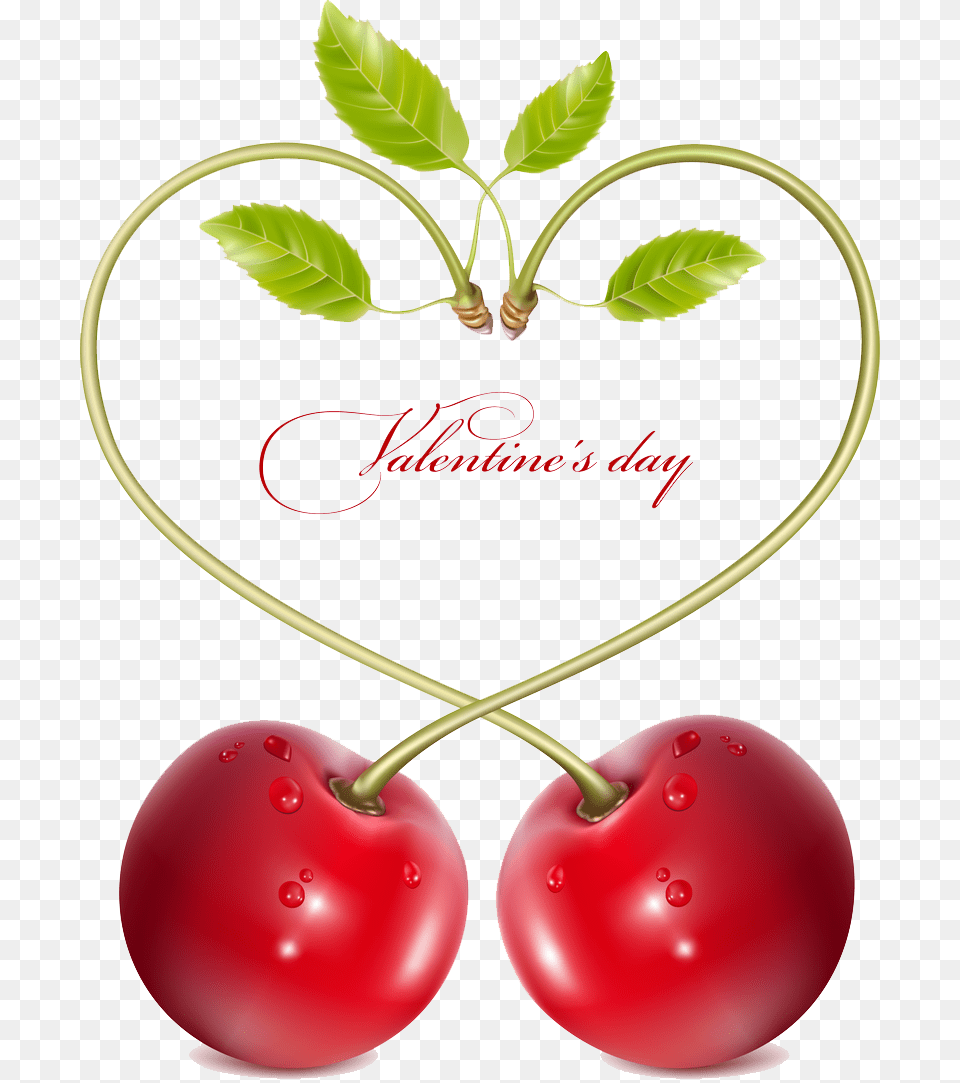 Cherry Vector Pic Cherry Vector Download, Food, Fruit, Plant, Produce Free Transparent Png