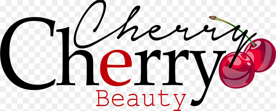 Cherrycherrybeauty Calligraphy, Cherry, Food, Fruit, Plant Free Png