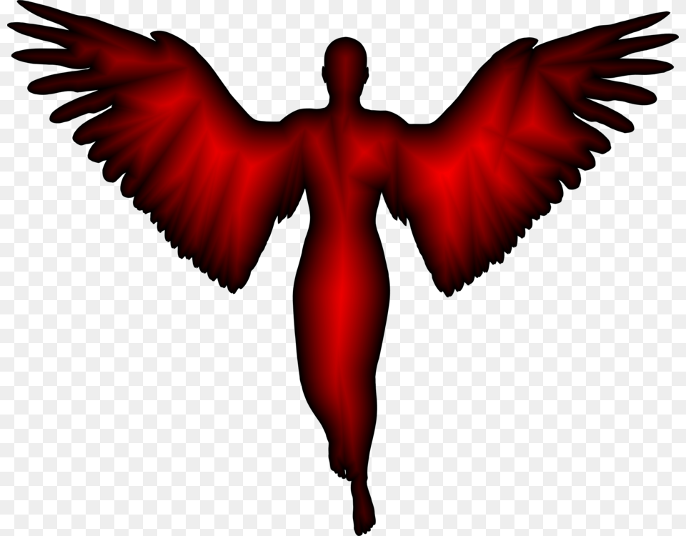 Cherub Angel Silhouette God Supernatural, Person Free Transparent Png