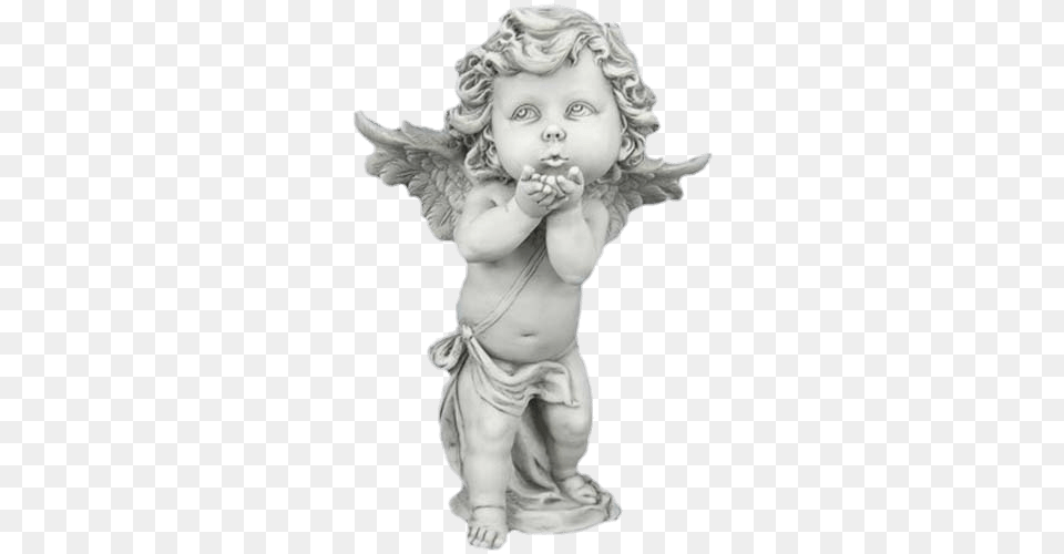 Cherub Blowing Kiss Figurine, Baby, Person, Angel, Face Free Transparent Png