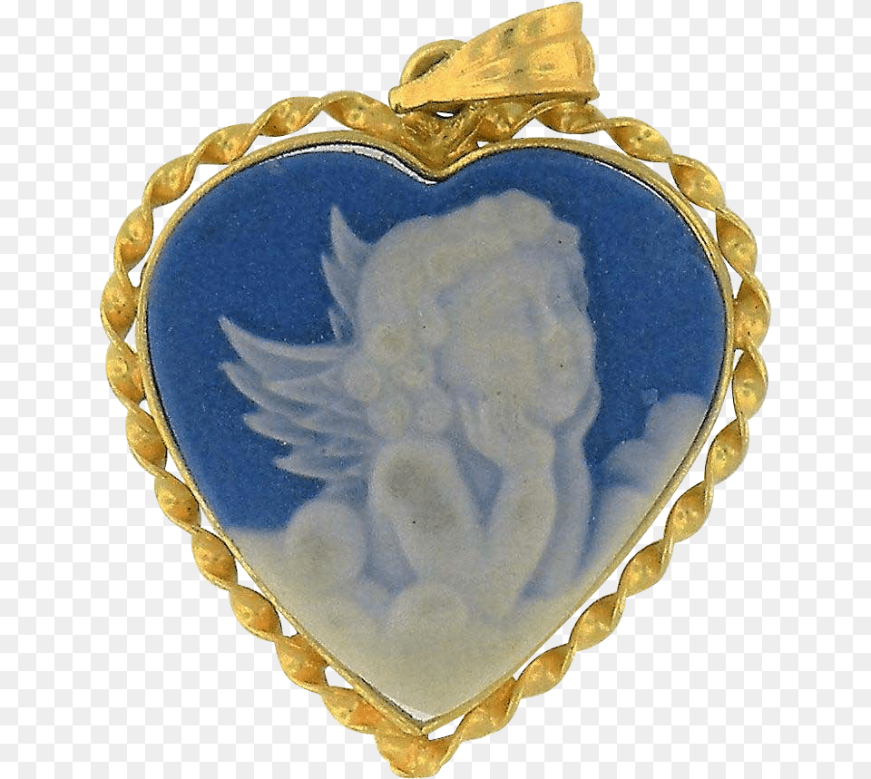 Cherub Blue Cameo Necklace, Accessories, Jewelry, Locket, Pendant Png Image