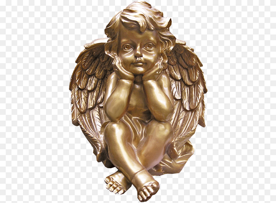 Cherub Images Clip Art Golden Cherub, Bronze, Baby, Person, Angel Free Png
