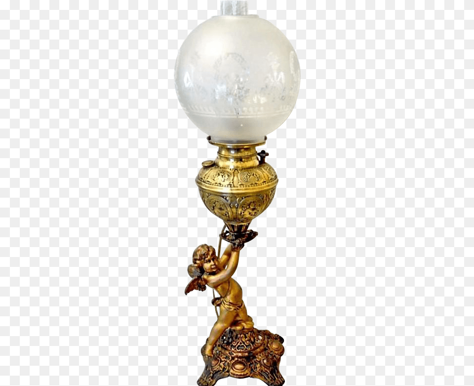 Cherub Oil Lamp, Bronze, Adult, Bride, Female Free Png