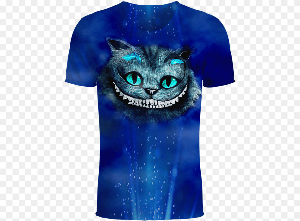 Cheshire Cat Alice In Wonderland 3d T Shirt Active Shirt, Clothing, T-shirt, Animal, Mammal Free Transparent Png