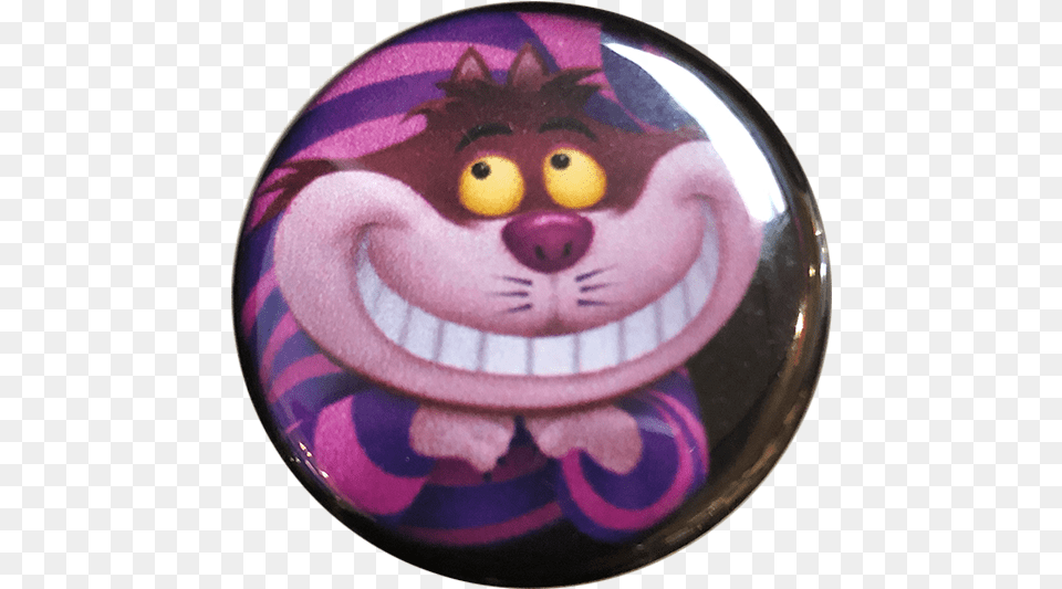 Cheshire Cat Button Stregatto Alice Nel Paese Delle Meraviglie, Badge, Logo, Symbol, Baby Free Transparent Png