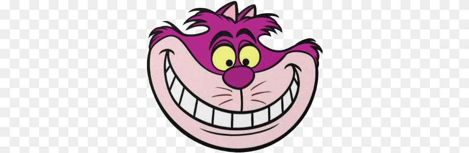 Cheshire Cat Clipart, Purple, Sticker Png