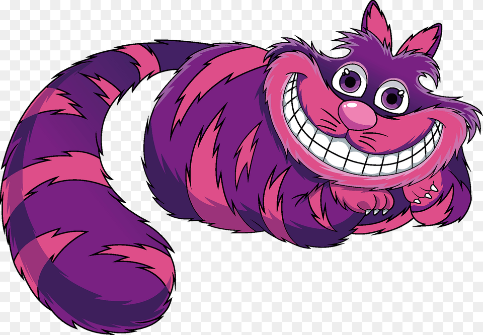 Cheshire Cat Clipart, Purple, Cartoon, Face, Head Png Image