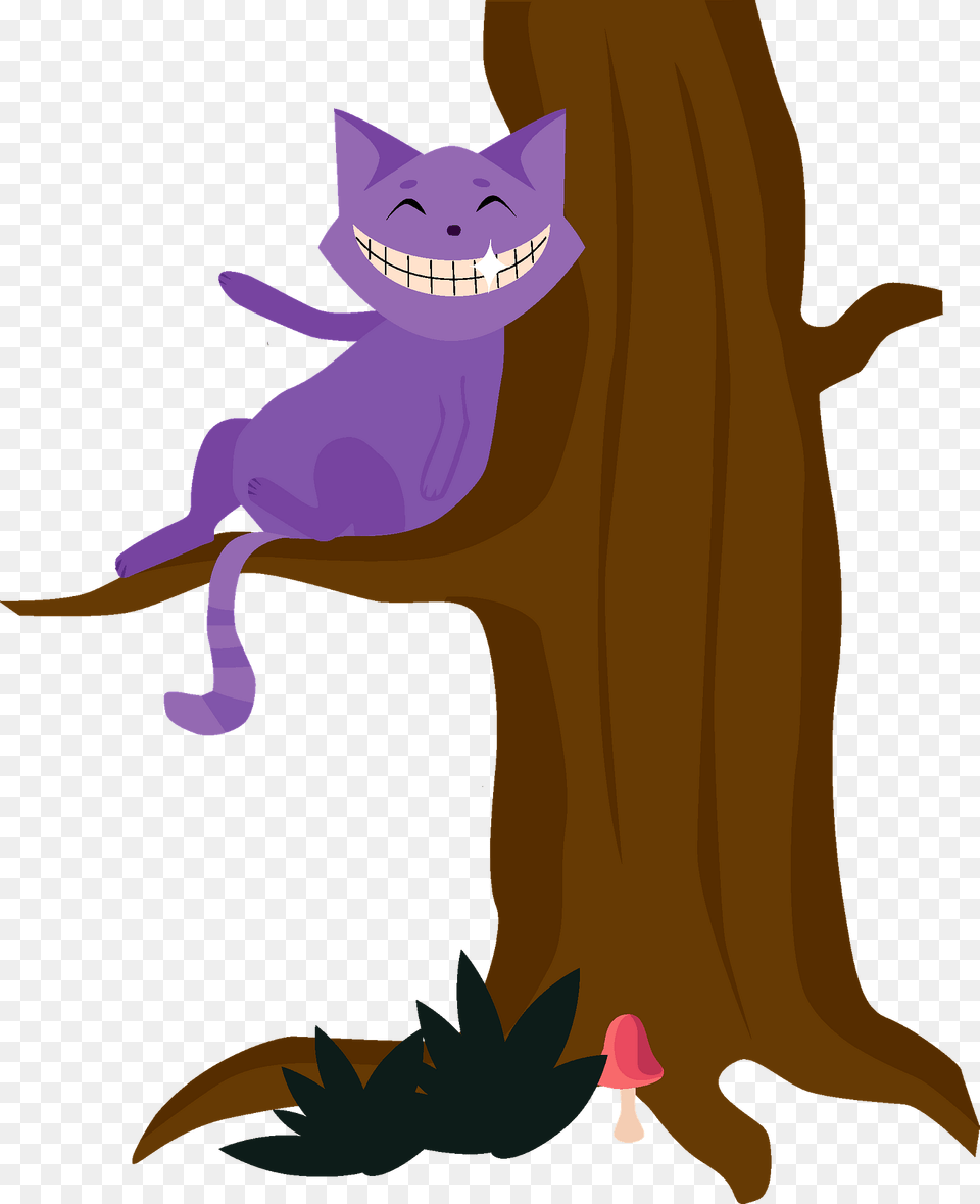 Cheshire Cat Clipart, Cartoon, Purple, Animal, Kangaroo Png Image