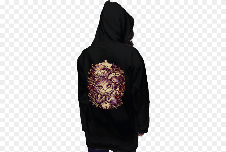 Cheshire Cat Different Versions Of Cheshire Cat, Clothing, Hood, Hoodie, Knitwear Free Png