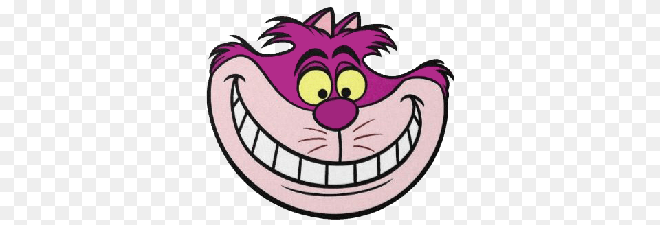 Cheshire Cat Face Clipart, Purple, Sticker, Logo Free Png Download