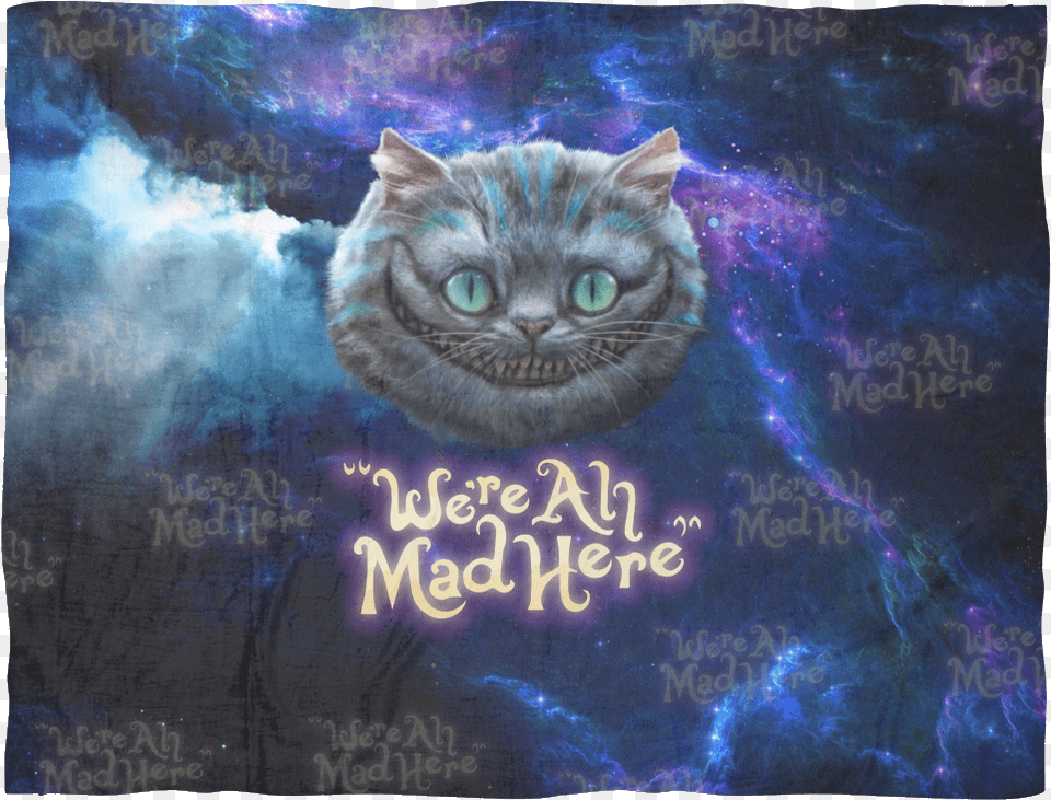 Cheshire Cat Fleece Blanket Bobbycool Colorful Life Hometextile Handicrafts Diamond, Animal, Mammal, Pet, Purple Free Png