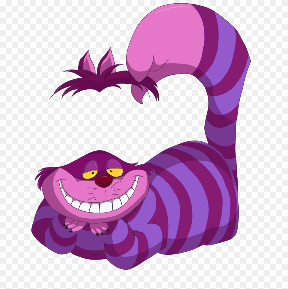 Cheshire Cat Download, Purple, Cartoon Free Transparent Png