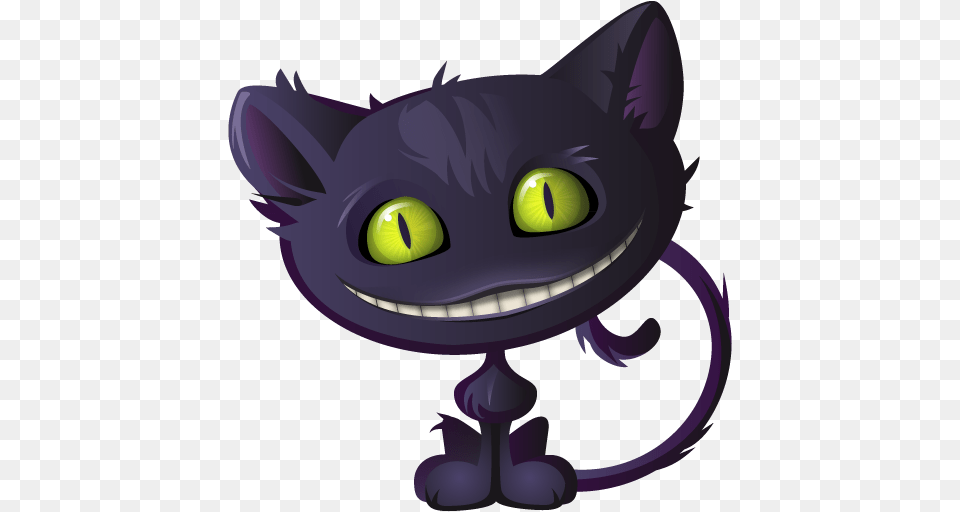 Cheshire Cat Icon Halloween Iconset Yootheme, Animal, Mammal, Pet, Black Cat Free Png