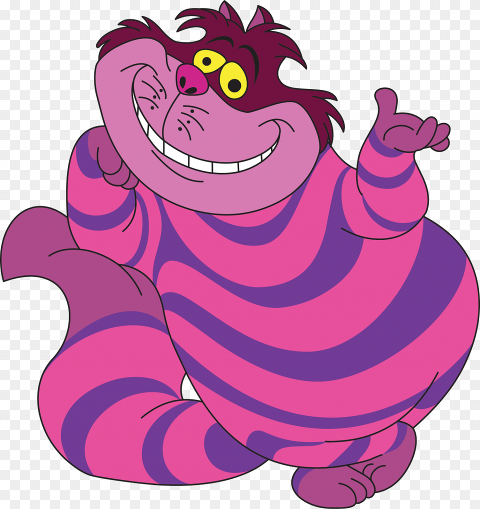 Cheshire Cat Pics Cartoon, Purple Free Png