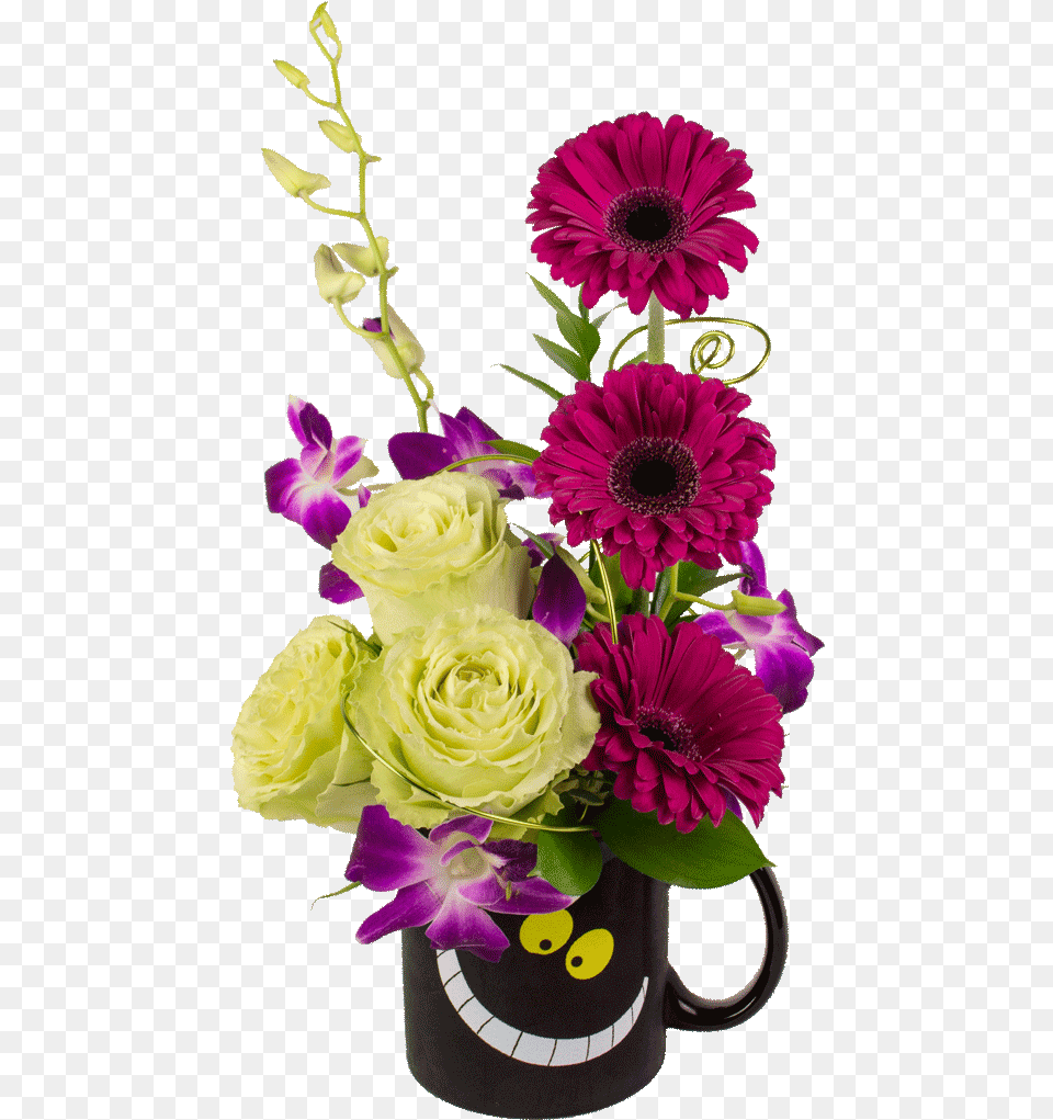 Cheshire Cat Winning Smile Bouquet Bouquet, Art, Plant, Pattern, Graphics Png Image