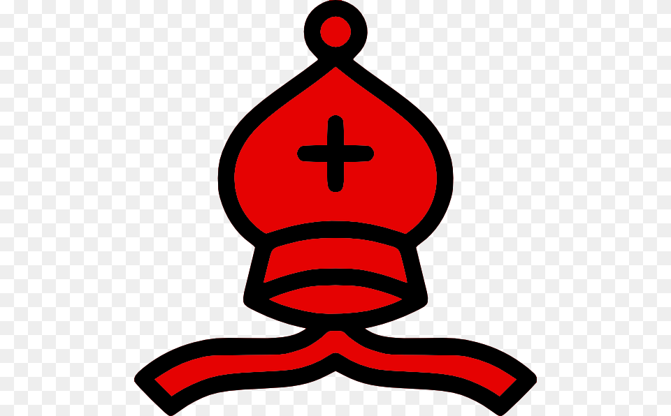 Chess Bishop 02 28red29 Chess Bishop Red, Symbol, Dynamite, Weapon Png Image