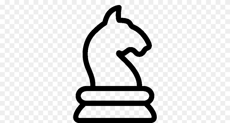 Chess Clipart White Knight, Stencil, Device, Grass, Lawn Png