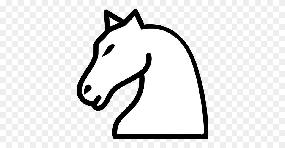 Chess Knight, Stencil, Animal, Colt Horse, Horse Free Png Download