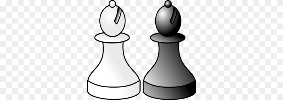 Chess Piece Bishop King Knight Bishop Black And White Chess, Game, Smoke Pipe Free Png Download