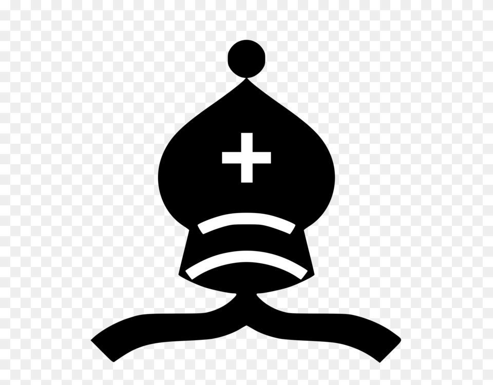 Chess Piece Bishop King Pawn, Cross, Symbol, Logo, First Aid Free Transparent Png