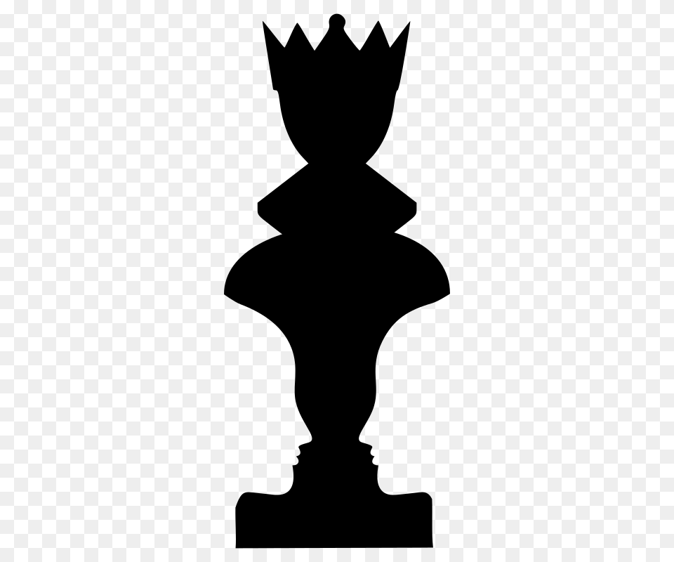 Chess Piece Queen White And Black In Chess Clip Art, Gray Png