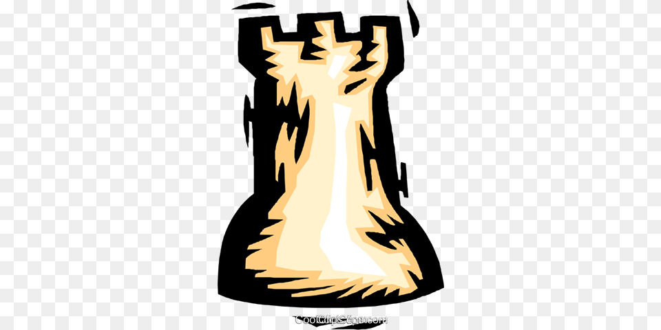 Chess Piece Rook Royalty Vector Clip Art Illustration, Fire, Flame, Person, Bonfire Png Image