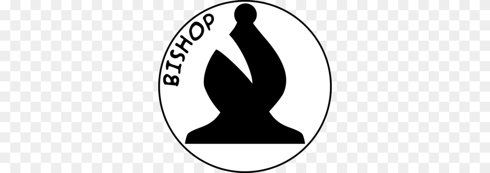 Chess Piece Strategy Game Bishop, Stencil, Symbol Free Transparent Png