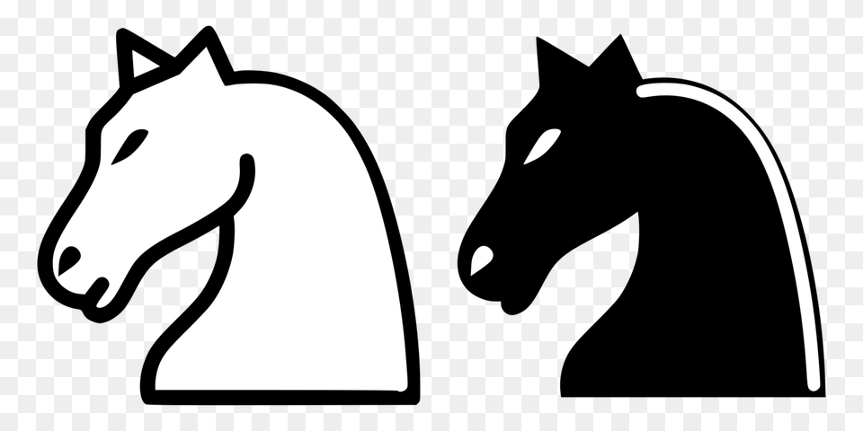 Chess Piece Xiangqi Knight Pawn, Stencil, Silhouette, Animal, Colt Horse Png