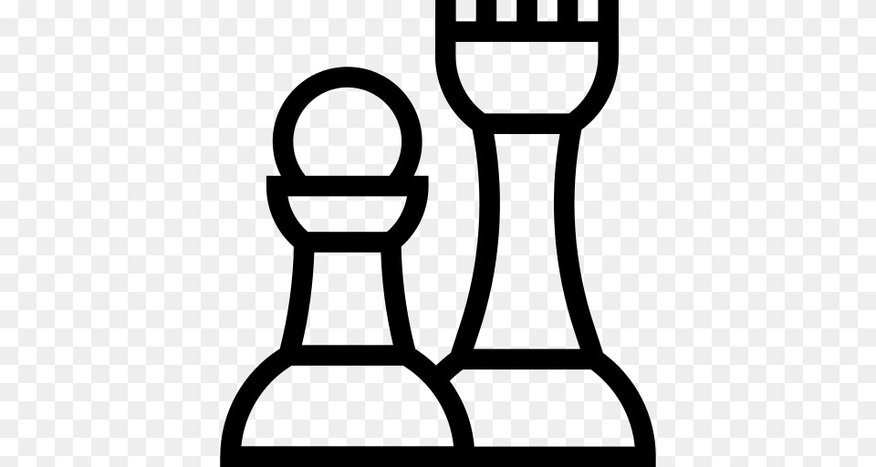 Chess Pieces Icon, Gray Free Transparent Png