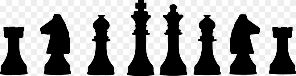 Chess Pieces Lineup Icons, Gray Free Png