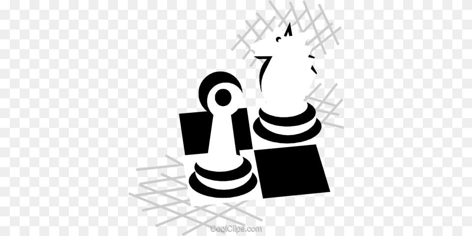 Chess Pieces Royalty Vector Clip Art Illustration, Stencil, Game Free Transparent Png