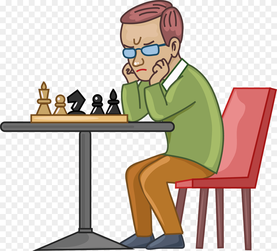 Chess Player Clipart, Person, Accessories, Face, Game Free Png Download