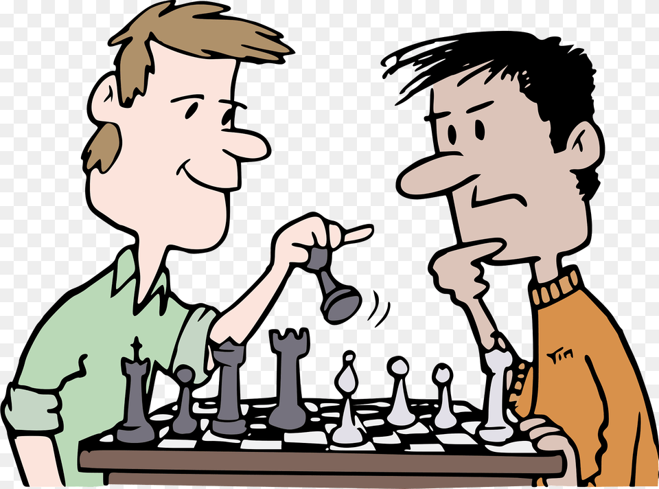 Chess Players Playing A Game Clipart, Adult, Male, Man, Person Png