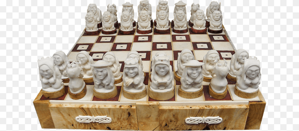 Chess Set Of Bone Sergey Popov Original Chess Set, Game, Baby, Person Free Transparent Png