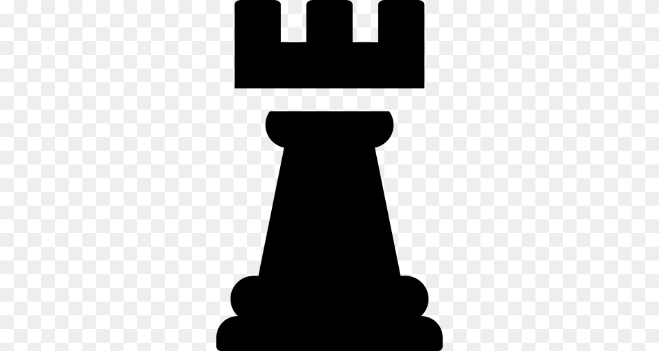 Chess Tower Icon, Gray Free Png