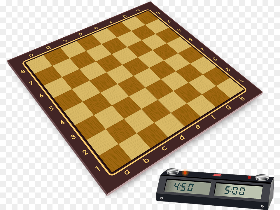 Chess Wooden Board Clock Black And White Patterns, Computer, Electronics, Tablet Computer, Game Png Image