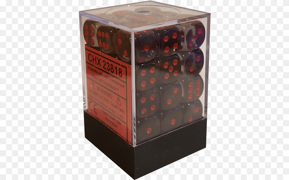 Chessex Smoke Translucent 12mm D6 Box, Dice, Game Png
